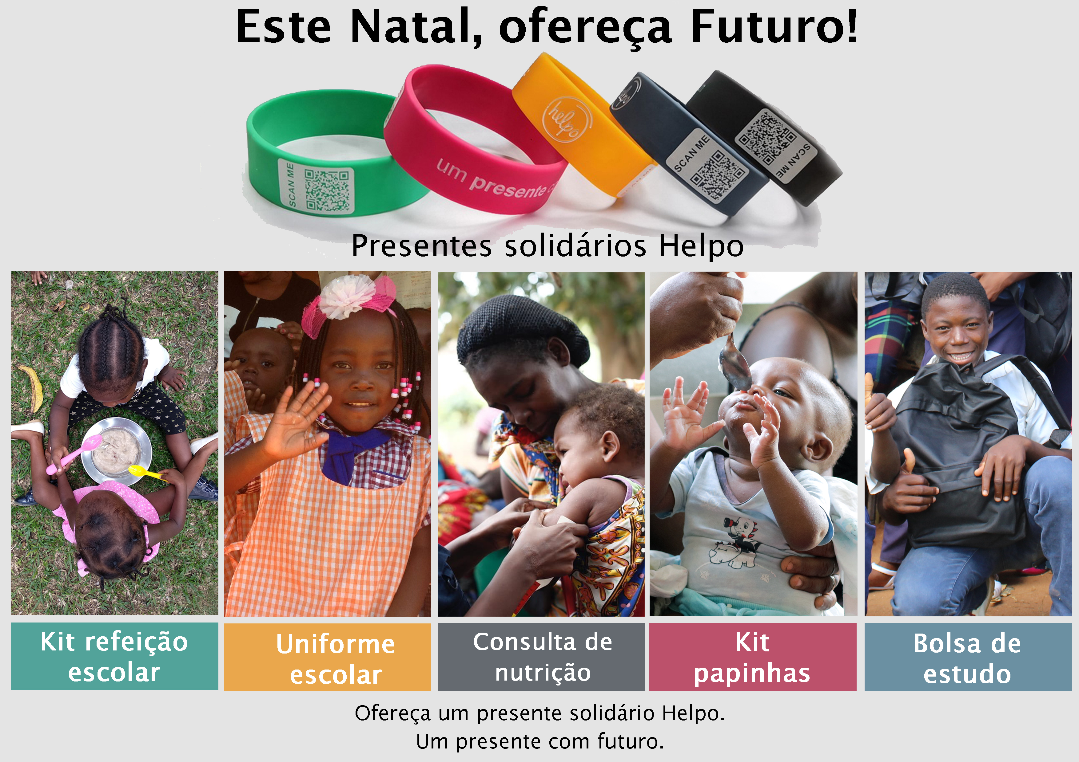 Presentes Solidários Helpo: este Natal, ofereça Futuro!