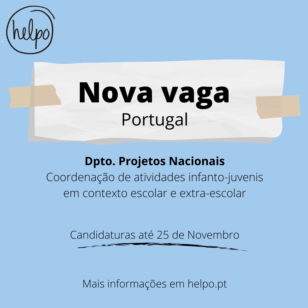 Nova vaga para Portugal (Cascais)