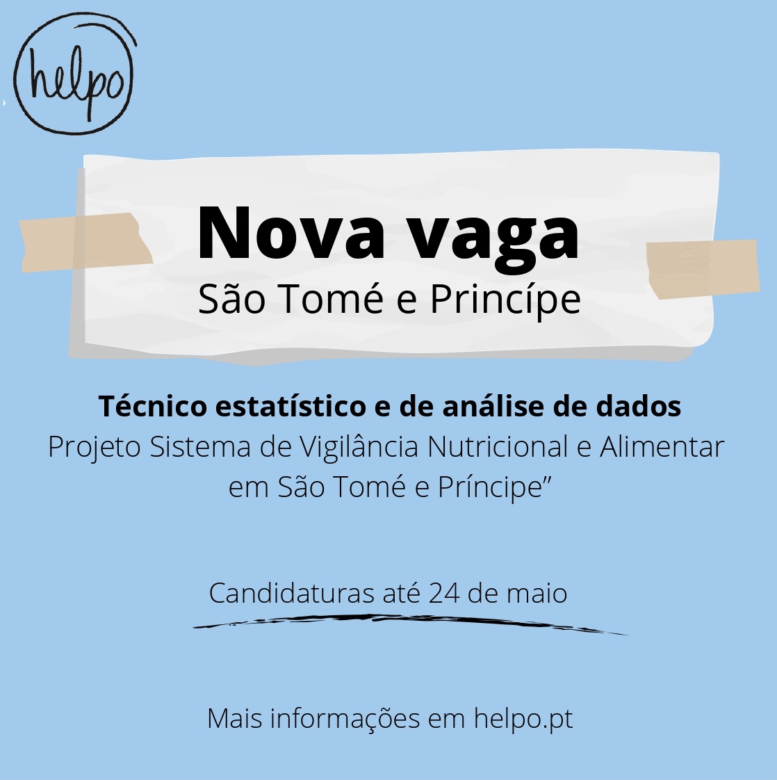 Nova vaga para São Tomé e Príncipe